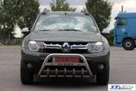 Кенгурятник з написом WT004 (нерж.) для Renault Duster 2008-2017 рр - 4