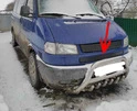 Нижня накладка на решітку Глянсова на пряму морду для Volkswagen T4 Caravelle/Multivan - 1