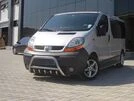 Кенгурятник WT003-4 (нерж.) З написом для Renault Trafic 2001-2015 рр - 5