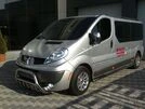Кенгурятник WT003-4 (нерж.) З написом для Renault Trafic 2001-2015 рр - 3