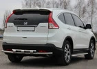 Задня дуга AK002-подвійний (нерж) для Honda CRV 2012-2016 рр - 1