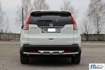 Задня дуга AK002-подвійний (нерж) для Honda CRV 2012-2016 рр - 2
