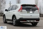 Задня дуга AK002-подвійний (нерж) для Honda CRV 2012-2016 рр - 3