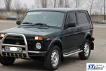 Кенгурятник QT007 (нерж.) для Lada Niva та Urban - 7