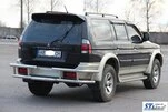 Задній захист AK-Special (нерж) для Mitsubishi Pajero Sport 1996-2007 рр - 3