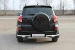 Задній захист AK005-2 (2 шт., нерж) для Toyota Rav 4 2006-2013 рр - 3
