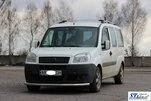 Передній захист ST008 (2 шт., нерж.) 60 мм для Fiat Doblo I 2005-2010 рр - 2