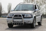 Кенгурятник QT007 (нерж) для Suzuki Vitara 1998-2006 рр - 1