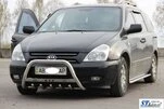 Кенгурятник WT004 (нерж) для Kia Carnival 2002-2013 рр - 2