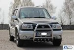 Кенгурятник QT007 (нерж) для Suzuki Vitara 1998-2006 рр - 3