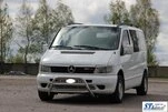 Кенгурятник WT022 (нерж.) для Mercedes Vito W638 1996-2003 рр - 2