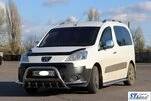 Кенгурятник WT003-Plus (нерж.) 51 мм для Peugeot Partner Tepee 2008-2018 рр - 2