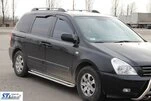 Бокові пороги KB001 (нерж) 60 мм для Kia Carnival 2002-2013 рр - 2