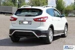 Задня дуга AK007-Plus (нерж) для Nissan Qashqai 2014-2021 рр - 2