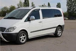 Бічні труби BB001 (2 шт., нерж.) d60, Коротка/Середня бази для Mercedes Vito W639 2004-2014 рр - 2