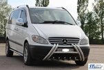 Кенгурятник WT01 (нерж.) для Mercedes Vito W639 2004-2014 рр - 3