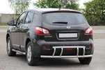 Задня дуга AK011 (нерж.) для Nissan Qashqai 2010-2014рр - 1