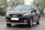 Передній вус ST008 (нерж) 42 мм для Nissan Qashqai 2010-2014рр - 2