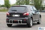 Задня дуга AK011 (нерж.) для Nissan Qashqai 2010-2014рр - 2