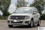 Передній захист ST016 (нерж) для Volkswagen Tiguan 2007-2016 рр - 3