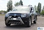 Кенгурятник WT01 (нерж) для Renault Duster 2008-2017 рр - 3