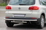 Задній захист AK002-2 (нерж) для Volkswagen Tiguan 2007-2016 рр - 1