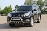 Кенгурятник WT003-2-Plus (нерж) для Toyota Land Cruiser Prado 150 - 2