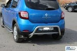 Задня дуга AK007 (нерж) для Renault Sandero 2013-2022 рр - 5