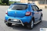 Задня дуга AK007 (нерж) для Renault Sandero 2013-2022 рр - 6
