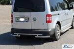 Задня дуга AK003-2 (2 шт., нерж) для Volkswagen Caddy 2010-2015 рр - 2