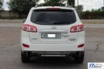 Задня дуга AK002-2 (нерж.) для Hyundai Santa Fe 2 2006-2012 рр - 3