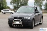 Кенгурятник (нерж.) 51 мм для BMW X3 E-83 2003-2010 рр - 2