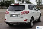 Задня дуга AK002-2 (нерж.) для Hyundai Santa Fe 2 2006-2012 рр - 4