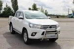 Передній захист WT023 (нерж) для Toyota Hilux 2015- рр - 2