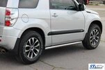 Бічні труби BB001 (2 шт., нерж) 60 мм для Suzuki Grand Vitara 2005-2017 рр - 6