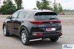 Задній захист куточки AK003 (нерж) для Kia Sportage 2015-2021 рр - 3