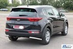Задній захист куточки AK003 (нерж) для Kia Sportage 2015-2021 рр - 4