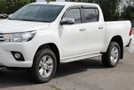 Бокові пороги KB001 (нерж) 60 мм для Toyota Hilux 2015- рр - 2