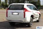 Задній захист AK005 (нерж) для Mitsubishi Pajero Sport 2015- рр - 2