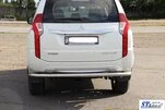 Задній захист AK005 (нерж) для Mitsubishi Pajero Sport 2015- рр - 3