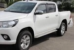 Бокові пороги KB001 (нерж) 60 мм для Toyota Hilux 2015- рр - 3