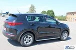 Бічні труби BB001 (2 шт., нерж) для Kia Sportage 2015-2021 рр - 3