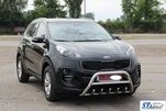 Кенгурятник WT003 (нерж) для Kia Sportage 2015-2021 рр - 4