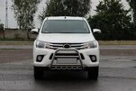 Передній захист QT008 (нерж) для Toyota Hilux 2015- рр - 2