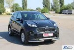 Передній захист ST009 (нерж) для Kia Sportage 2015-2021 рр - 2