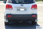 Задні подвійні куточки AK003-подвійний (нерж.) для Kia Sorento II XM 2009-2014 рр - 6