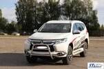 Кенгурятник WT022 (нерж) для Mitsubishi Pajero Sport 2015- рр - 3