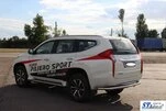 Задній захист AK005 (нерж) для Mitsubishi Pajero Sport 2015- рр - 5