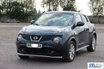 Передній захист ST008-2 (нерж) для Nissan Juke 2010-2019 рр - 2