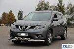 Передній захист ST009-15 (нерж) для Nissan X-trail T32 / Rogue 2014-2021 рр - 2